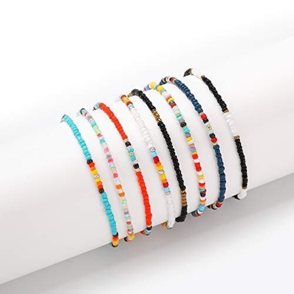 Bohemian Seed‎ Bead Anklet Bracelet Adjustable Colorful Beach Jewelry